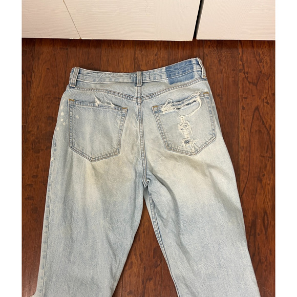 Abercrombie & Fitch Annie High Rise Girlfriend Jeans 26/2R Light Destroyed - Picture 8 of 8